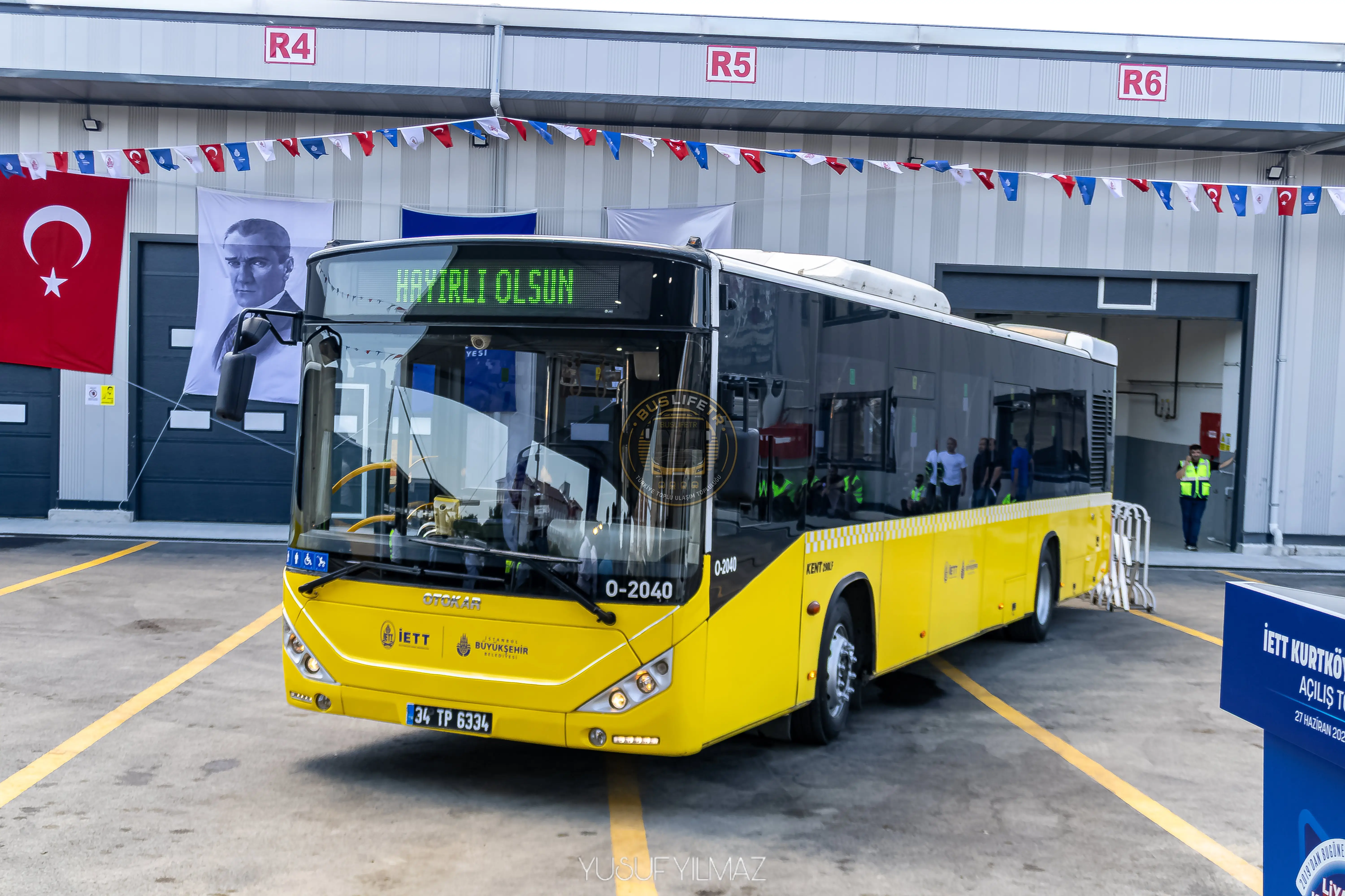 İETT / OTOKAR KENT 290LF otobüs fotoğrafı O2040 & 34 TP 6334 
KURTKÖY GARAJI 2  AÇILIŞ TÖRENİ