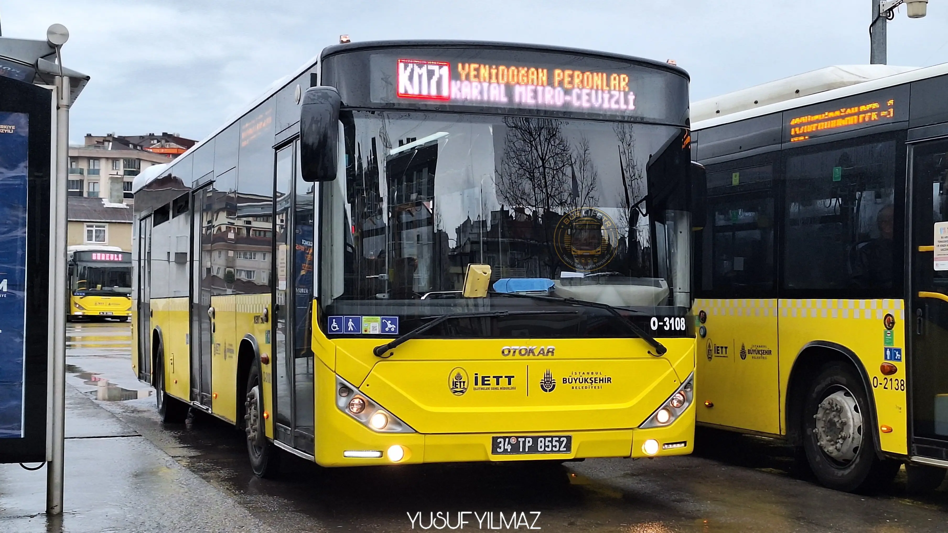 İETT / OTOKAR KENT 290LF otobüs fotoğrafı O3108 & 34 TP 8552 
YENİDOĞAN / SANCAKTEPE
KM71 / YENİDOĞAN - KARTAL METRO - CEVİZLİ
