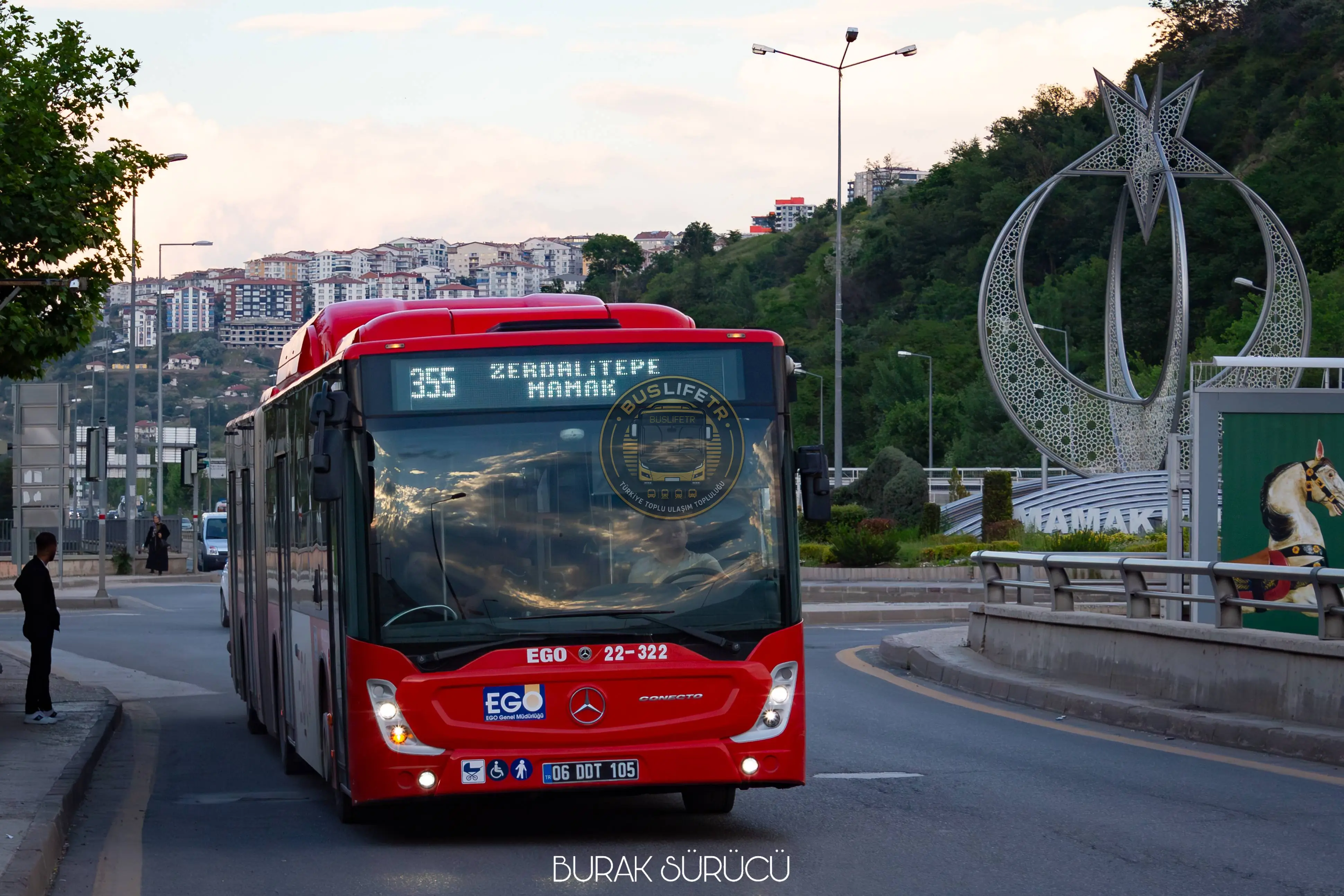 EGO / Mercedes-Benz Conecto III NGT G otobüs fotoğrafı EGO-22-322
06 DDT 105
355 Zerdalitepe - Mamak - Kızılay - Sıhhiye - Ulus
19 Mayıs Bulvarı (D.200)